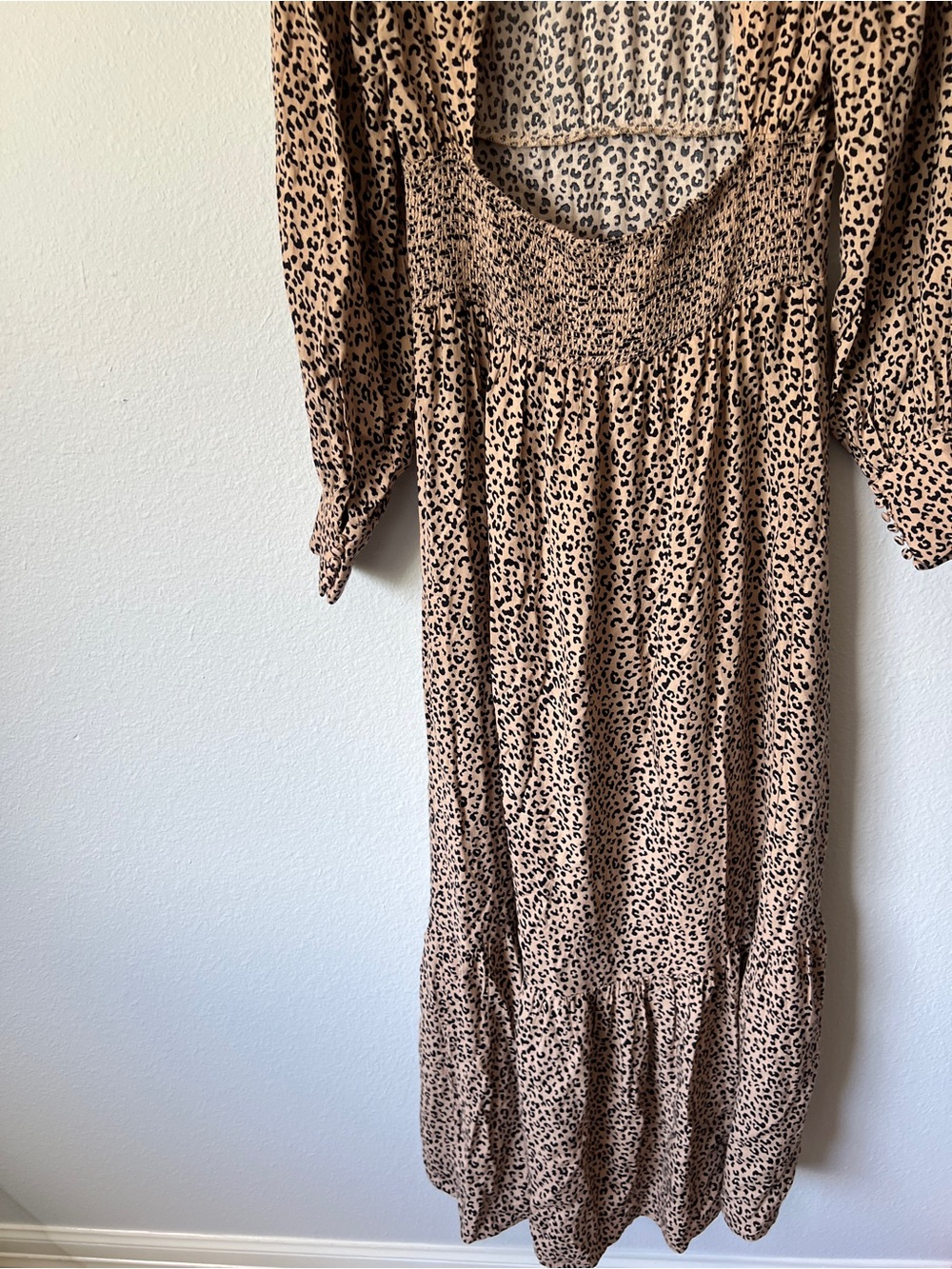 AFRM GILDA BACK CUTOUT DRESS IN Leopard - Picture 4 of 8